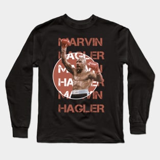 marvin hagler punch Long Sleeve T-Shirt